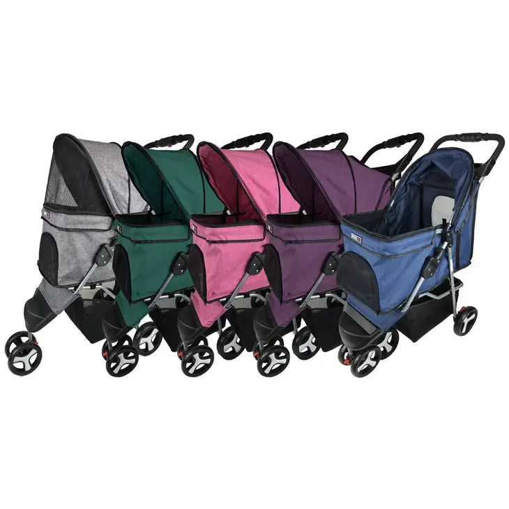 dog stroller shop Casual Pet Stroller w/ Removable Cup Holder – Canini Shop