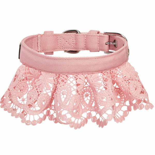 Blueberry Pet - Floral Lace Dog Collar