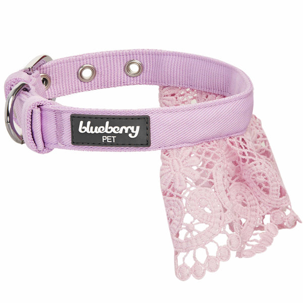 Blueberry Pet - Floral Lace Dog Collar