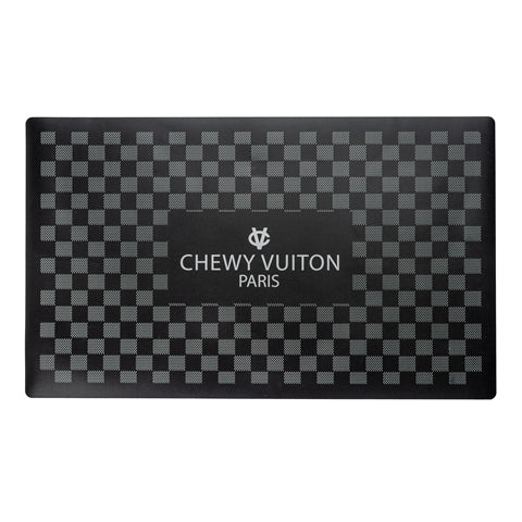 Black Chewy Vuiton Dog placemat