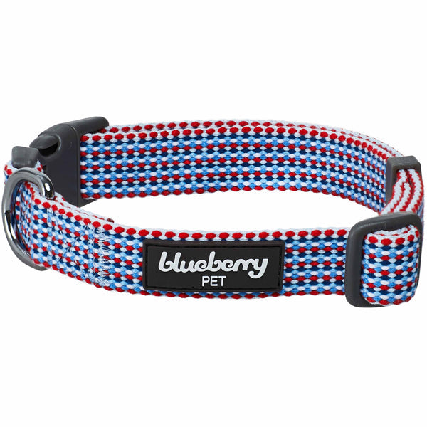 Blueberry Pet - Multicolor Braids Doga Gift Box - 1 Dog Collar/1 Yoga Stretch Strap/3 Headbands