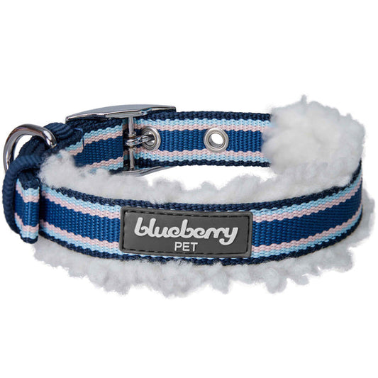 Blueberry Pet - Sherpa Fleece Padded Dog Collar