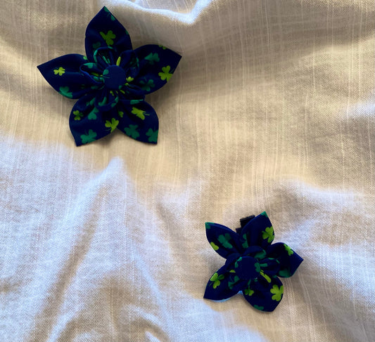 St. Patrick's day pet flower bows
